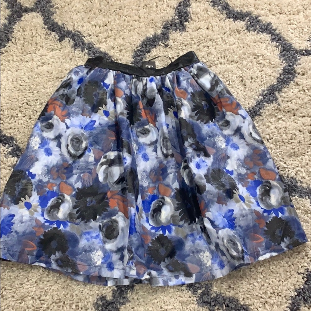 TOVHOLY Faux Leather Skirt